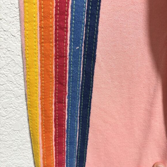 AVIATOR NATION 5 Stripe Sweatpants Womens Sz XS Pink Pull-On Athleisure Flawed - Picture 8 of 11